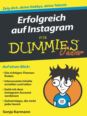 cover image of Erfolgreich auf Instagram f&uuml;r Dummies Junior